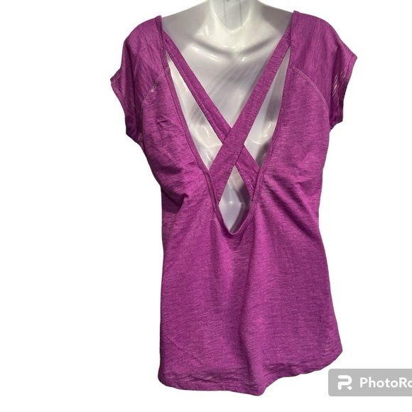 Earth Yoga Top size large. Pinkish purple - Picture 2 of 10